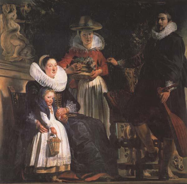 Jacob Jordaens The Artst and his Family (mk45) oil painting image